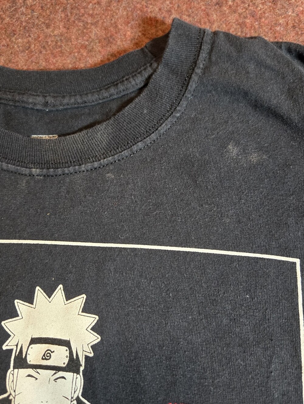 Naruto Shippuden Ichiraku Ramen Shop Long-sleeve Black Shirt Size L Y2K Vintage - Picture 3 of 8